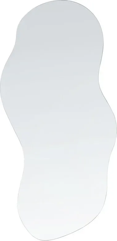 Beliani Wandspiegel 33 x 80 cm, Silber, AUXERRE