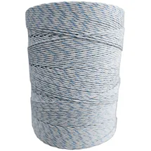 ZGM Weidezaunlitze Premium 200 m Weiß/Blau