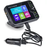 Hikity DAB/DAB+ Radio Adapter für Autoradio/Hausgebrauch, 2,4" LCD Tragbares Autoradio DAB mit FM Transmitter Bluetooth Freisprecheinrichtung MP3 Player, DAB+ Digital Radio Tuner mit TF Play/Aux Out