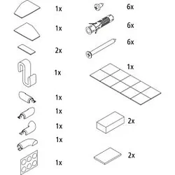 Kermi Montage-Kleinteile 2533896 WALK-IN-WALL FX TWF/FX TWG