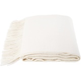 Zoeppritz Decke in der Farbe: Weiß, aus Alpacawolle hergestellt, Größe: 130x200 cm, 500050-010-130x200