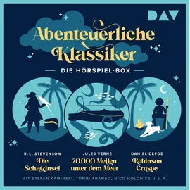 Der Audio Verlag Abenteuerliche Klassiker - Die Hörspiel-Box. Die Schatzinsel, 20.000 Meilen unter dem Meer, Robinson Crusoe