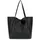 meegirl Henkeltasche Shopper Leder Black
