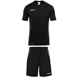 Uhlsport Kinder Score Trikot&Shorts Kit, schwarz/Weiß, 116