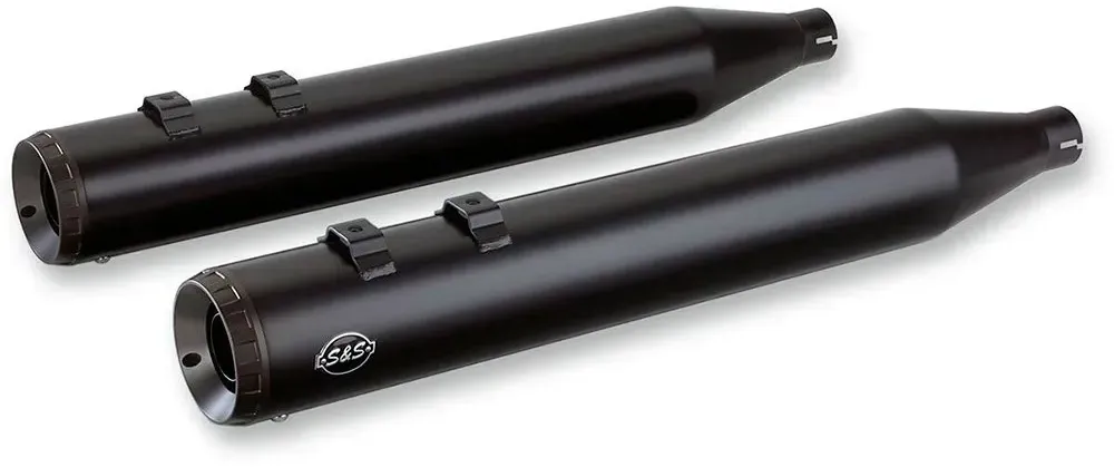 S&s Cycle Grand National Harley Davidson Flhr 1750 Abs Road King 107 22 Ref:550-0694 S Nicht Homologierter Slip-on-schalldämpfer - Black - Not Homologated