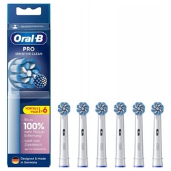 Oral-B Aufsteckbürsten Pro Sensitive Clean 6er - Aufsteckbürsten - weiß weiß