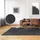 Paco Home Teppich Wohnzimmer Schlafzimmer Kurzflor Waschbar Melierte Optik Einfarbig Weich 160x220 cm, Anthrazit