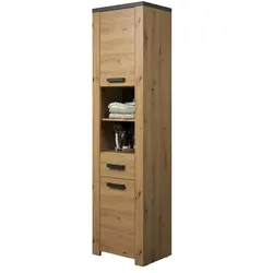 Hochschrank  Monte , holzfarben , Maße (cm): B: 53 H: 196 T: 35