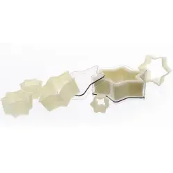 SCHNEIDER Ausstechersatz aus Nylon, Stern 166110 , 7-teiliges Set, glatt