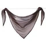 Yujiao Mao Querbehang Voile Triangle Deko Gardine Schals Braun BxH 200x100cm