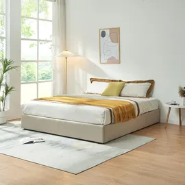 [en.casa] Nola 160 x 200 cm Beige