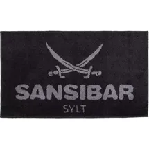 Sansibar Badematte Grau 60 x 100 cm