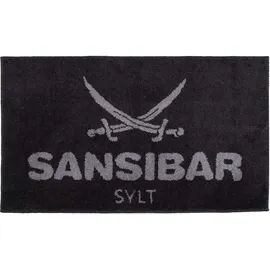 Sansibar Badematte Grau 60 x 100 cm