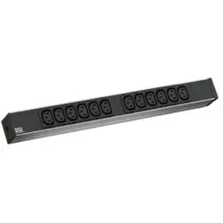 Bachmann 333.616 19” 1HE 12xIEC Verriegelung Strom 2, 0m CEE7/7 333616