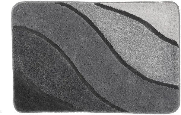 Kleine Wolke Badteppich Serenade 60 x 90 cm Polyacryl Grau Anthrazit