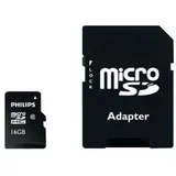 Philips microSDHC 16GB Kit, UHS-I U1, A1, Class 10 (FM16MP45B)