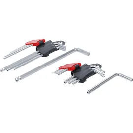BGS Do it yourself Winkelschlüssel-Satz lang T-Profil (für Torx) T10 - T50 / Innensechskant 1,5 - 10 mm 18-tlg.