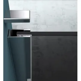 mai & mai Walk-In Duschwand für Dusche Duschabtrennung 80x200cm Dusche ESG-Sicherheitsglas 10mm NANO Glas BRAM1 Bremen2VG