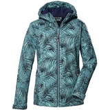 KILLTEC Mädchen Softshelljacke/Outdoorjacke mit Kapuze KOS 346 GRLS SFTSHLL JCKT, aquaverde, 164,