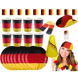 Amscan Deutschland Fan-Set 2024 mehrfarbig onesize