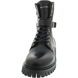 Tommy Hilfiger Damenschuhe Stiefel Schnürer Schwarz Freizeit, Schuhgröße:37 EU - Schwarz