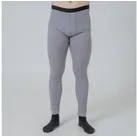 WAIRUA Thermounterhose 100% Merino Wolle 17.2 Micron Super Fein Base Layer Skiunterwäsche ohne kratzende Etiketten grau XL