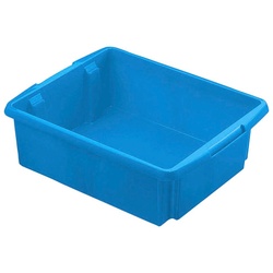 Stapelbox (Set, 10 St), BxTxH: 36x45,5x14,5 cm, 17 l blau