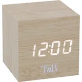 T'nB Digitaler Würfel-Wecker Holz