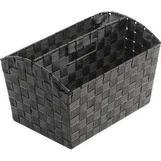 Locker Zeitungsständer schwarz, B:35cm H:18cm T:25cm, Kunststoff, Zeitungsständer, Zeitungsständer
