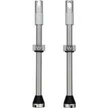 Chris King Peaty's Tubeless Ventil Set 80 mm silber