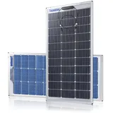 Topunive Solarpanel 2 Stücke 100W 12V Bifazial Monokristalline Doppelseitige Solarmodul 100 Watt 12 Volt für 12V Batterien Wohnwagen Wohnmobil Boot Yacht Marine Balkon Solaranlage