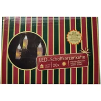 Merxx LED-Weihnachtsbaumkette opal-weiss 20-flammig warmweiße