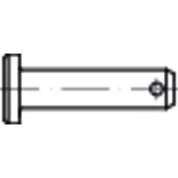 Industrial Quality Supplies ISO 2341 Bolzen mit Kopf Stahl
