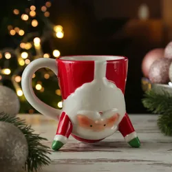 Becher Weihnachtsmann - lustige Weihnachtstasse - Keramik - 300ml