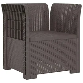 vidaXL 1-Sitzer Sessel 1 x 1 x 1 cm hellgrau