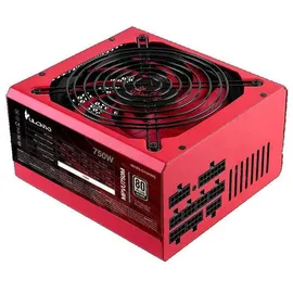 Mars Gaming MPVU750M, 750W Modulares Netzteil - Silver / Red