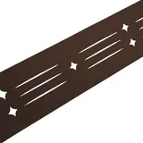 zaun|zu® Sichtschutzstreifen Dekor Starline 2,55 m Braun