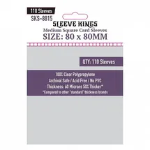 Sleeve Kings Medium Square Card Sleeves (110 Stück) 80x80mm - 8815 - Kartenhüllen