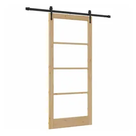 vidaXL Schiebetür rechts 93 x 211 cm braun