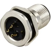 TRU Components TC-12833200 Sensor/Aktor Einbaustecker M12 Stecker, Einbau Polzahl