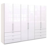 Wiemann Venda Falttürenschrank Glasfront Weiß, - 300x216x58 cm