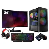 VIST Gaming PC Komplett Set R5 5600GR 32GB RX VEGA7 SSD 1TB WiFi Win11 24"
