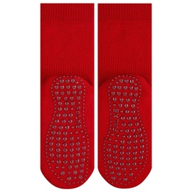 Falke Kinder Stoppersocken - Catspads, Anti-Rutsch, Socken, Vollsohle, Merino-Wolle Rot 39-42