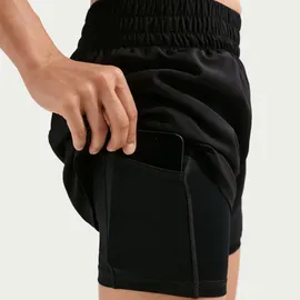 Nike Damen One Dri-Fit HR 3-Inch 2in1 Shorts schwarz