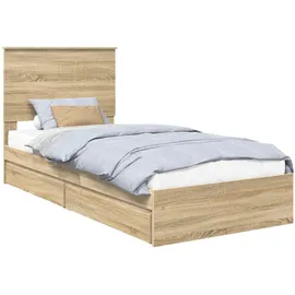 vidaXL Sonoma-Eiche 90 x 200 cm Braun
