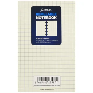 Filofax Nachfüllseiten Pocket A6 kariert Weiß