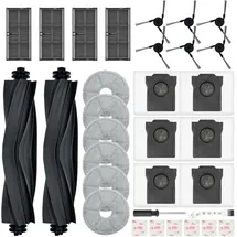 bpbdzz 32 Stück Zubehörset für Dreame L10s Ultra Gen 3/X40 Ultra Complete/X40 Master für Mova P50 Pro/P10, 2 Hauptbürsten, 4 Filter, 6 Wischpads, 6 S...