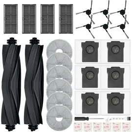 bpbdzz 32 Stück Zubehörset für Dreame L10s Ultra Gen 3/X40 Ultra Complete/X40 Master für Mova P50 Pro/P10, 2 Hauptbürsten, 4 Filter, 6 Wischpads, 6 S...