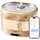 ENABOT Trinkbrunnen Katzen Trinkbrunnen Kabellos 2L Volumen Ultraleise mit Bewegungsmelder, 2L (64oz)Tank, Ultra-leise Pumpe, IOS 13 & Android 0.6 oder höher braun