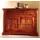Massivmoebel24 Eckkommode 107 x 80 x 54 cm Nougat lackiert / Braun